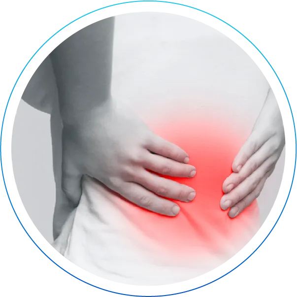 腰の痛みの画像